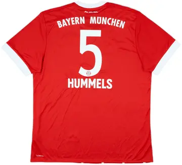 2017-18 Bayern Munich Home Shirt Hummels #5 (XL)