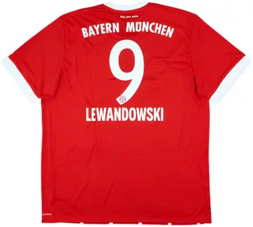 2017-18 Bayern Munich Home Shirt Lewandowski #9 (XL)