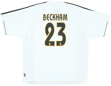 2003-04 Real Madrid Home Shirt Beckham #23 (XL)