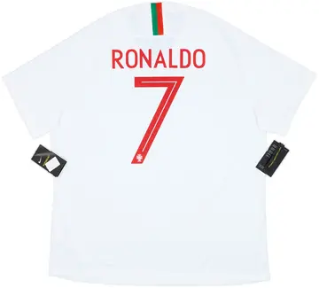 2018-19 Portugal Authentic Away Shirt Ronaldo #7 (XXL)