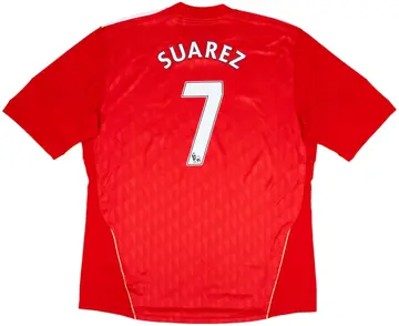 2010-12 Liverpool Home Shirt Suarez #7 (XXL)