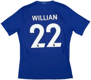 2017-18 Chelsea Player Issue Home Shirt Willian #22 (L)