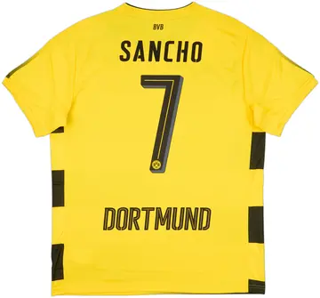 2017-18 Borussia Dortmund Home Shirt Sancho #7 (L)
