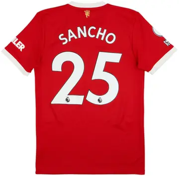 2021-22 Manchester United Home Shirt Sancho #25 - 10/10 - (S)