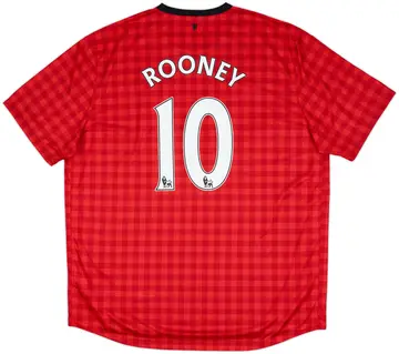 2012-13 Manchester United Home Shirt Rooney #10 (XXL)