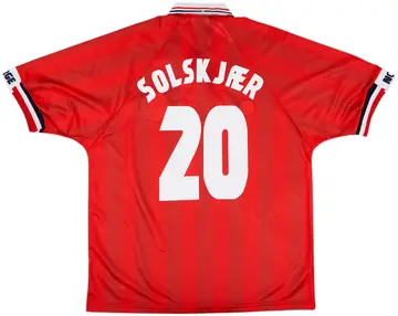 1998-00 Norway Home Shirt Solskjaer #20 (XL)