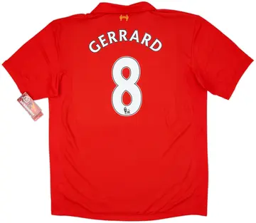 2012-13 Liverpool Home Shirt Gerrard #8 (XXL)