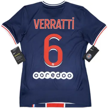 2020-21 Paris Saint-Germain Home Shirt Verratti #6 (Women's XS)