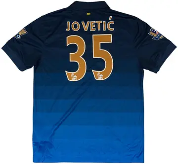 2014-15 Manchester City Away Shirt Jovetic #35 (L)