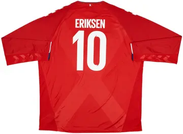 2018-19 Denmark Home L/S Shirt Eriksen #10 (4XL)