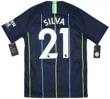 2018-19 Manchester City Away Shirt Silva #21 (S)