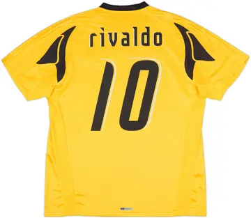 2007-08 AEK Athens Home Shirt Rivaldo #10 (XL)