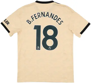 2019-20 Manchester United Away Shirt B.Fernandes #18 - 10/10 - (M)