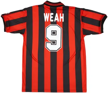 1996-97 AC Milan Home Shirt Weah #9 (L)