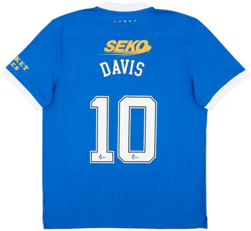 2021-22 Rangers Home Shirt Davis #10 - 10/10 - (XL)