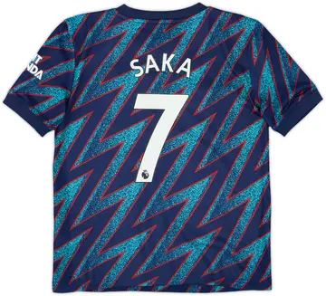 2021-22 Arsenal Third Shirt Saka #7 - 10/10 - (S.Boys)