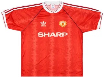 1990-92 Manchester United Home Shirt - 10/10 - (L/XL)