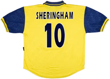 1995-97 Tottenham Third Shirt Sheringham #10 - 10/10 - (XL)