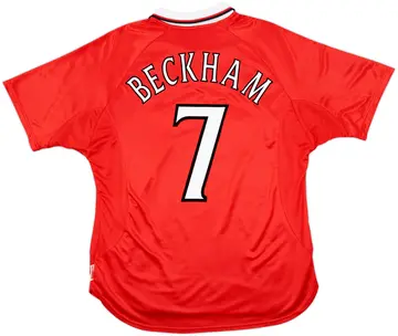1999-00 Manchester United 'CL Winners' Shirt Beckham #7 - 10/10 - (XL)