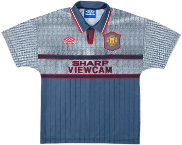 1995-96 Manchester United Away Shirt - 10/10 - (L.Boys)