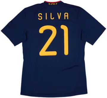 2010-11 Spain Away Shirt Silva #21 - 10/10 - (L)