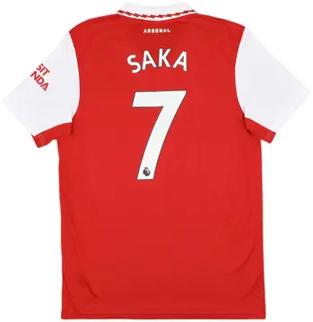 2022-23 Arsenal Home Shirt Saka #7 - 10/10 - (L)