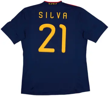 2010-11 Spain Away Shirt Silva #21 - 10/10 - (XL)