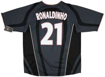 2001-02 Paris Saint-Germain Player Issue Third Shirt Ronaldinho #21 (XL)