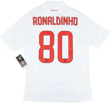 2008-09 AC Milan Away Shirt Ronaldinho #80 (M)