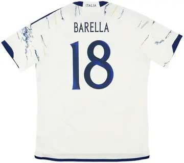 2023-24 Italy Away Shirt Barella #18 - 10/10 - (XL)