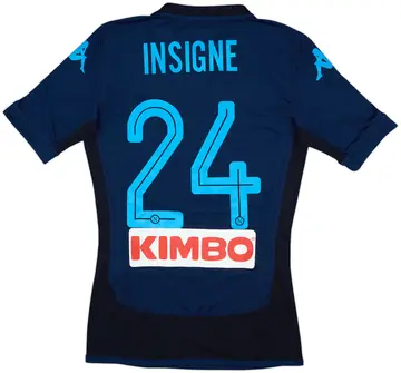 2017-19 Napoli Authentic Third Shirt Insigne #24 - 10/10 - (S)