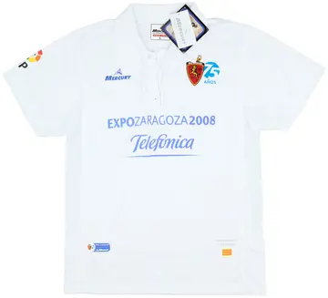 2007-08 Real Zaragoza Home Shirt (L)