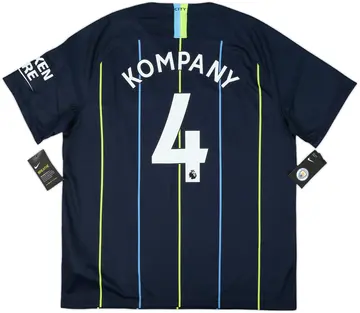 2018-19 Manchester City Away Shirt Kompany #4 (XL)