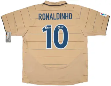 2003-05 Barcelona Away Shirt Ronaldinho #10 (XXL)