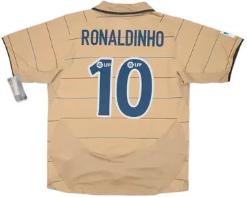 2003-05 Barcelona Away Shirt Ronaldinho #10 (L)