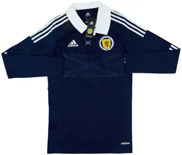 2011-13 Scotland Player Issue Techfit Home L/S Shirt (L)