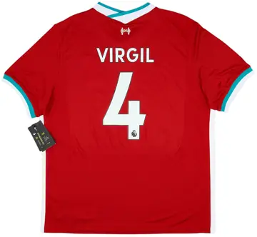 2020-21 Liverpool Home Shirt Virgil #4 (XL)