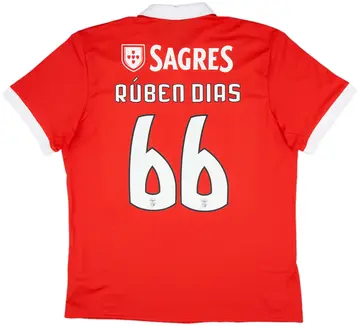 2017-18 Benfica Home Shirt Ruben Dias #66 (XL)
