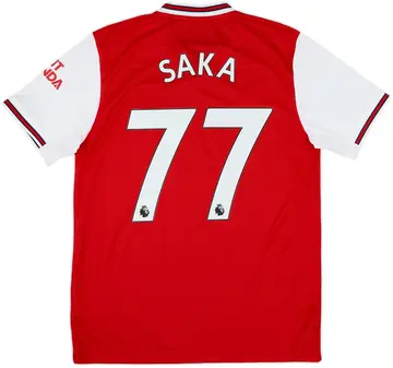 2019-20 Arsenal Home Shirt Saka #77 - 10/10 - (M)