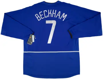 2002-03 Manchester United Third L/S Shirt Beckham #7 (XL)