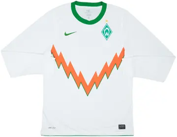 2010-11 Werder Bremen Player Issue Away L/S Shirt - 10/10 - (L)