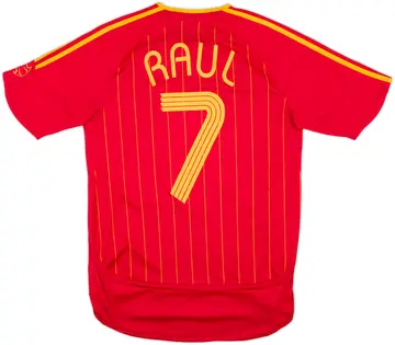 2006-08 Spain Home Shirt Raul #7 - 10/10 - (S)