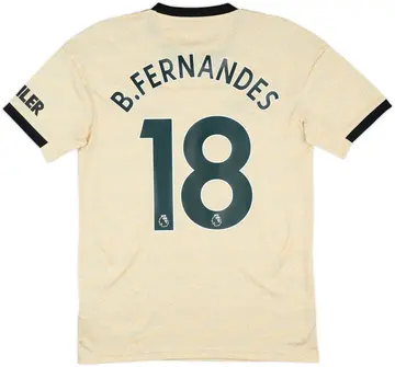 2019-20 Manchester United Away Shirt B.Fernandes #18 - 10/10 - (S)