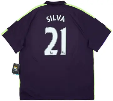 2014-15 Manchester City Third Shirt Silva #21 (XXL)