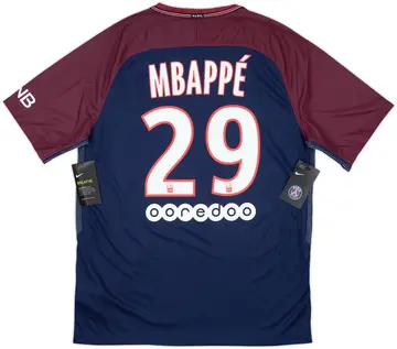 2017-18 Paris Saint-Germain Home Shirt Mbappe #29 (L)
