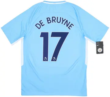 2017-18 Manchester City Home Shirt De Bruyne #17 (M)