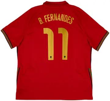 2020-21 Portugal Home Shirt B.Fernandes #11 - 10/10 - (XL)