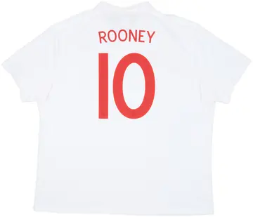 2009-10 England Home Shirt Rooney #10 - 10/10 - (3XL)