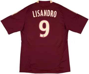 2010-11 Lyon Away Shirt Lisandro #9 (L)