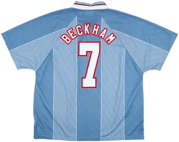 1996-97 England Away Shirt Beckham #7 - 10/10 - (XXL)